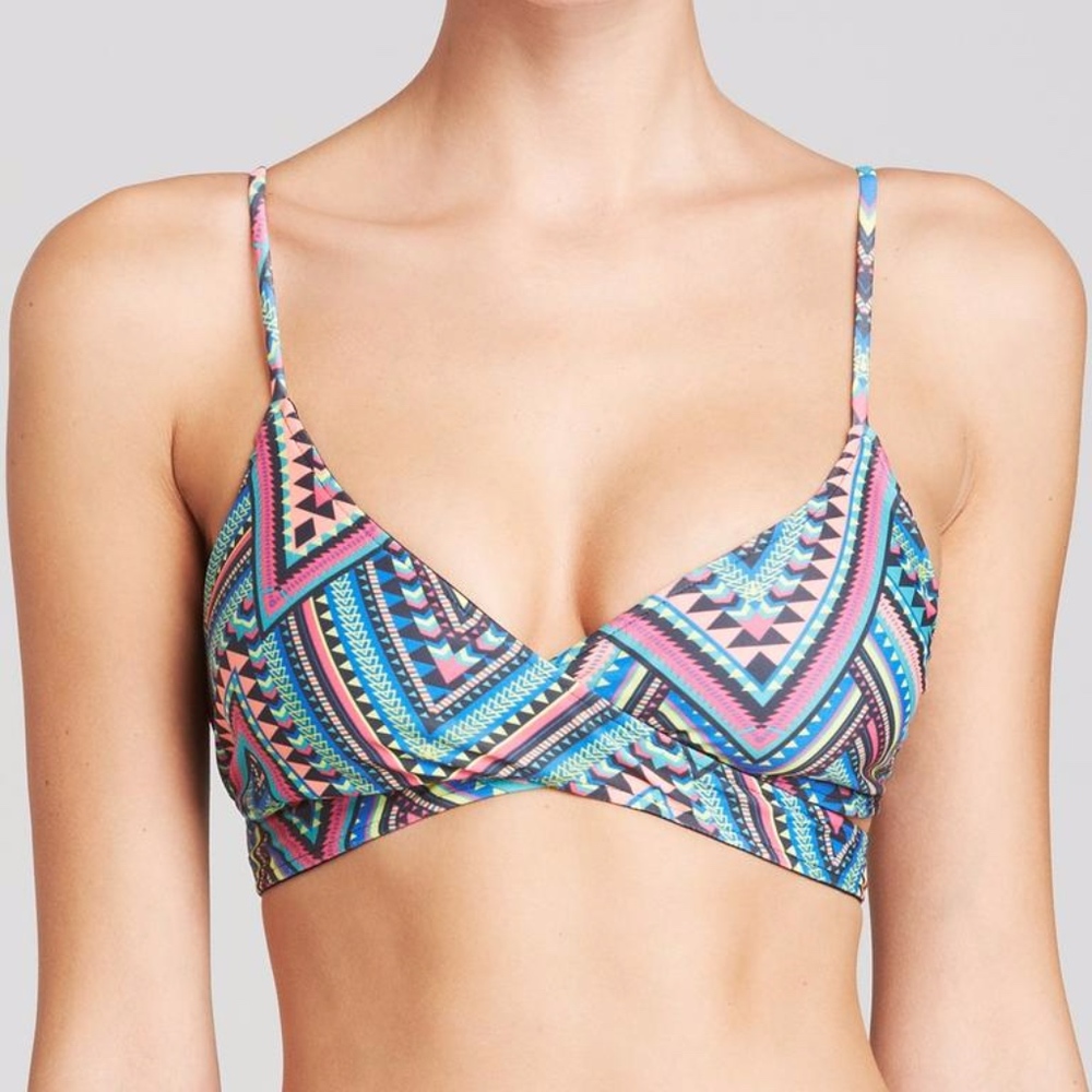 L*SPACE CHLOE WRAP BIKINI TOP ANTIGUA